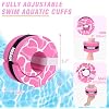 Hikeen Swim Aquatic Cuffs,High-Density EVA Water Aerobics Float Ring Fitness Pool Exercise Weights Set, Water Ankles Arms Belts with Adjustable Float for Swim Fitness Training