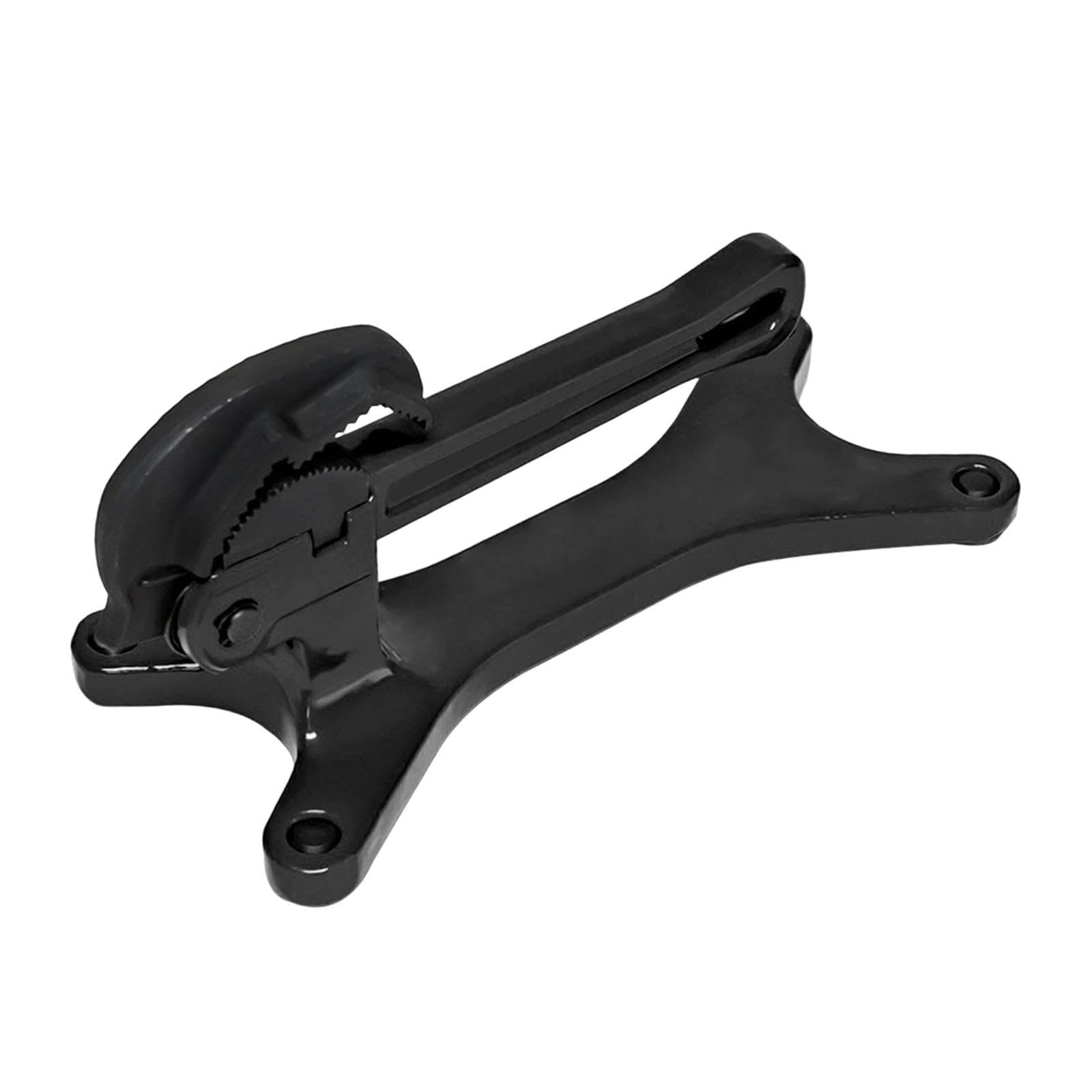 TLDONCXH Pipe Vise, Lightweight & Non-Slip Aluminum Pipe Vise for 1/8" to 1-1/2" Pipes, Heavy Duty Manuel Pipe Clamp, Multipurpose Plumbing Tool for Onsite Installation, Repair and Maintenance, Black
