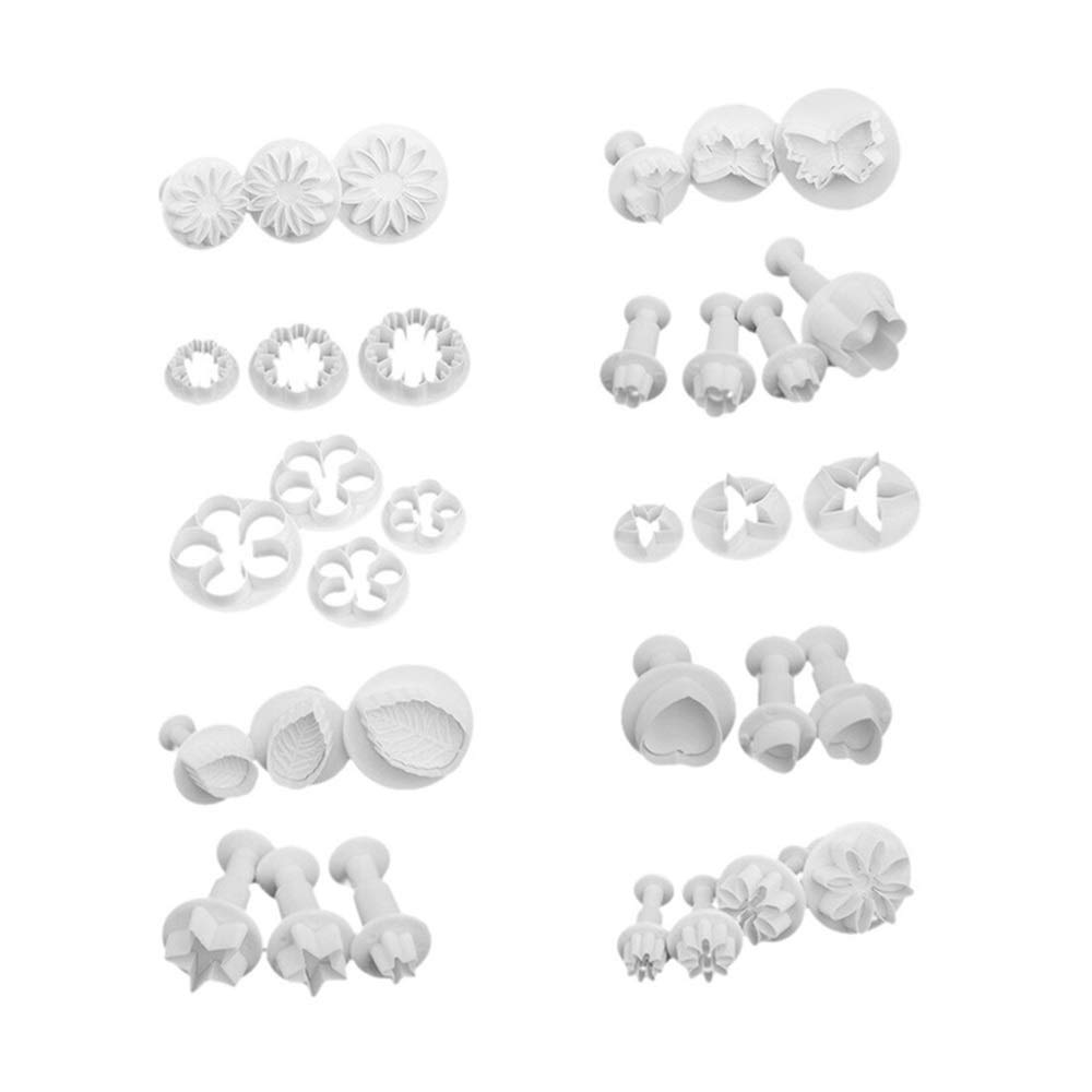 Moldes para Hornear Sartenes en forma de flor 10pcs Hornear Conjunto azúcar la torta del molde galleta Primavera para La Cocina