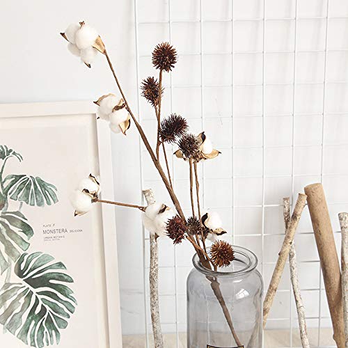 Ramas de algodón rústico para decoración de salones y relleno de florero campestre de mesa 7