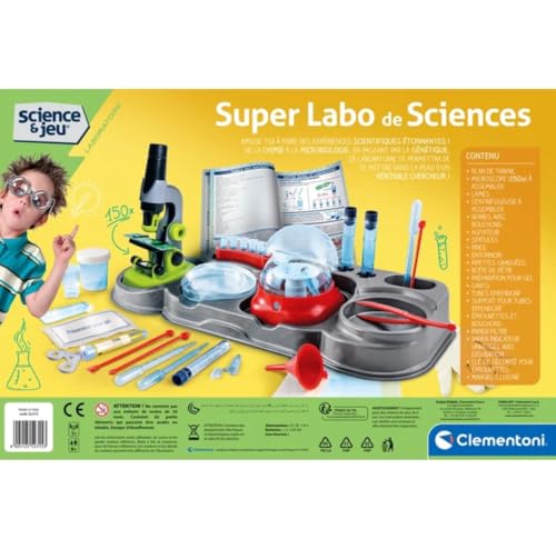 Clementoni Science & Jeu Super labo de sciences Microscope centrifugeuse et autres accessoires Dés - vue 3