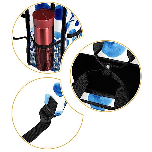 Sac à dos pour garçons bleu à pois multicolore 35.5 cm