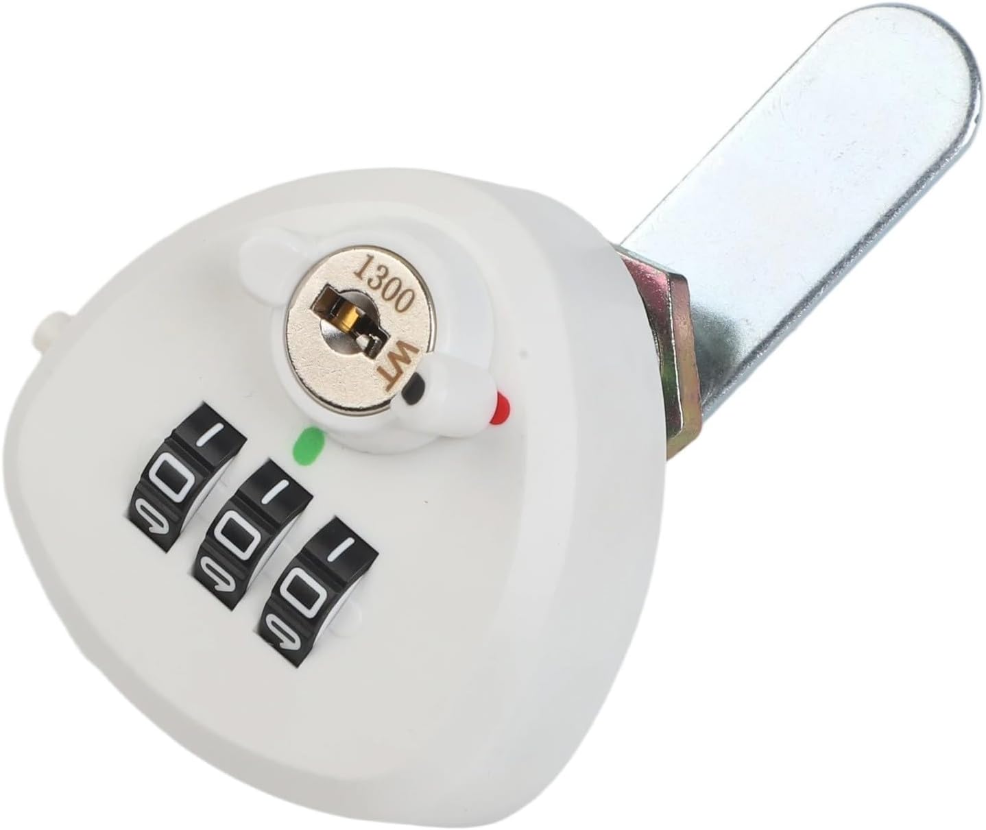 Zinc Alloy 3-Digit Mechanical Combination Cam Lock with Key Mailbox Drawer Cabinet Door, Secure Password Locking System, 20/25mm, Black(25mm Black)