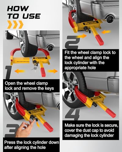RETRUE Trailer Tire Boot Lock