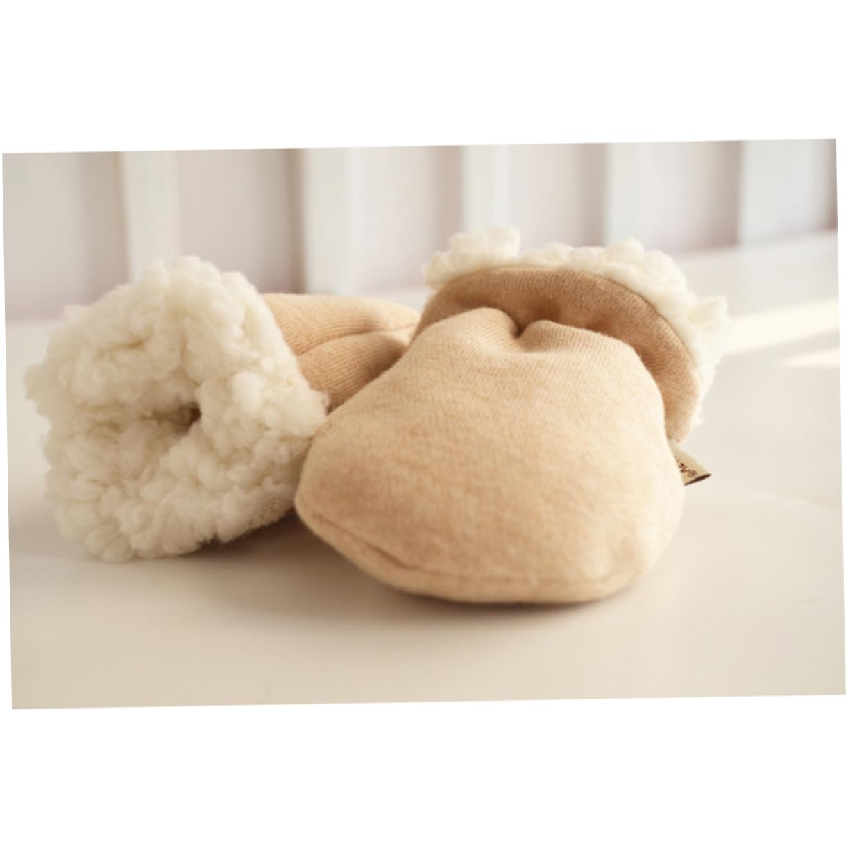 TOVINANNA Thermal Baby Gloves Long-lasting One Size Anti-scratch Cotton for Girls Boys