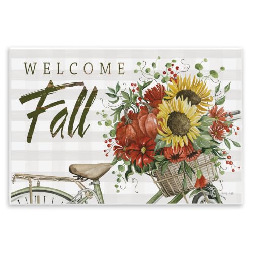 Autumnal Flower Assortment, 13 x 19 Inch Mounted Print on Wall Plaque