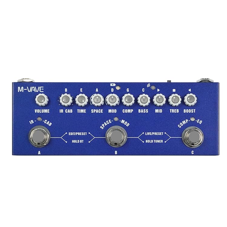 Cube Baby Bass - Preamplificador de guitarra de bajo compacto, pedal multiefectos con modelos de 9...