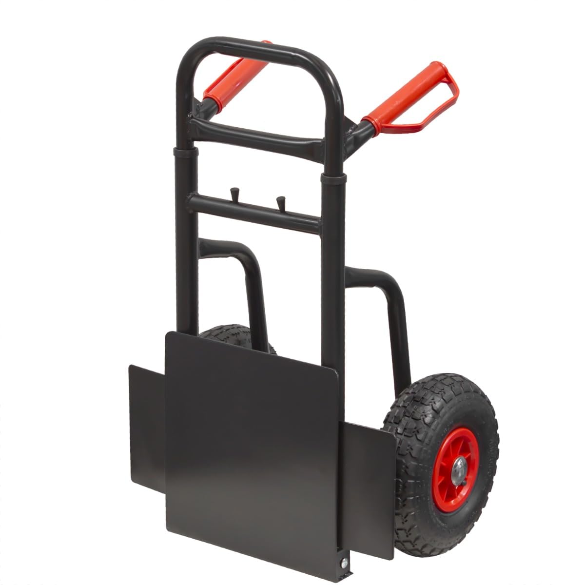 Carrello Porta Pacchi ruote pneumatiche porta casse Richiudibile Acciaio portata 200kg STI