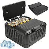 26L Kühltasche, Faltbare Kühlbox, Sommer Tragbarer Kühlschrank, EPP Thermobox 43x43x25 cm, Thermobehälter für Essen, Warmhaltebox Picknicktasche Isoliertasche Pizzabox für Reisen, Camping, Haus