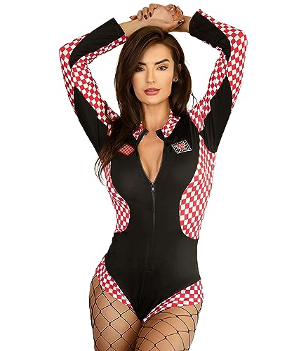Jumper pilote de course femme avec fermeture éclair pour soirée cosplay
