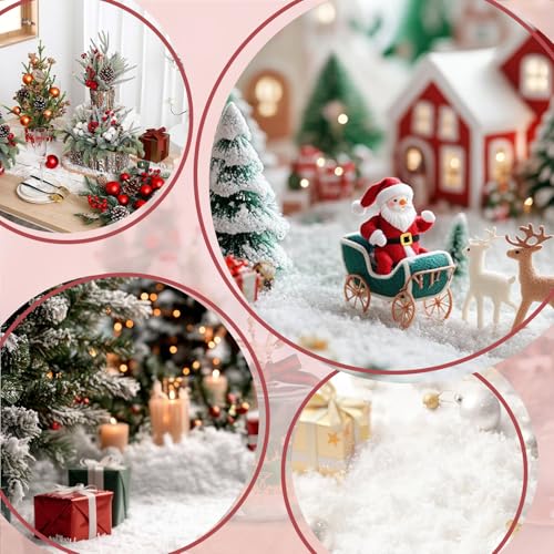image for Yiaxoyia 100g Flocking Powder, Velvet Fibers for Christmas Tree Crafts