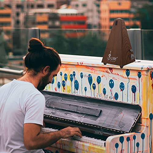 MILISTEN Mécanique Métronome En Bois Mécanique Métronome Polyvalent Musical Métronome Pour Musicien Guitare Piano… - Les Beatles, Paul McCartney, John Lennon, RIngo Starr, George Harrison MILISTEN Mécanique Métronome En Bois Mécanique Métronome Polyvalent Musical Métronome Pour Musicien Guitare Piano… – Image 4