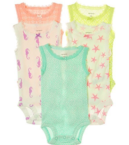 Image of Carter's Unisex Baby 5-Pack Bodysuits