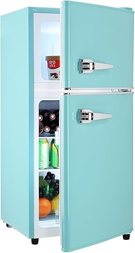 Anukis Refrigerador compacto con congelador, 3.2 pies cúbicos de 2 puertas, mini refrigerador para apartamento, dormitorio, oficina, familia, disponible en Yaxa Costa Rica