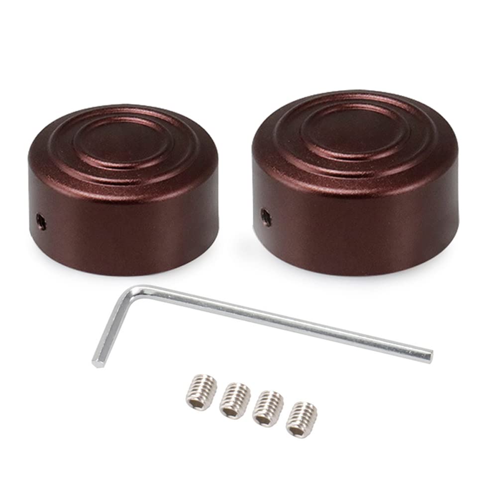 Newsmarts Red Motorcycle Rear Axle Nut Cover, Aluminum Rear Axle Nut Caps for Harley for Sportster S 1250 RH1250 2021-2022