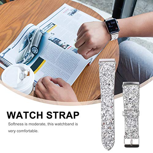 ULTECHNOVO Pulseira de Relógio Glitter Compatível Com Fitbit Versa/Versa 2/ Versa Lite/Versa Se