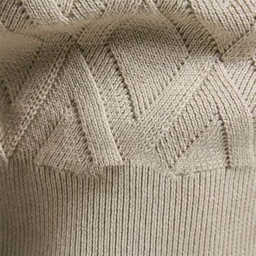 Suéter de punto de algodón para hombre ropa de abrigo clásica de invierno cuello redondo 2