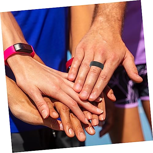 10 anillos de silicona protector para dedos para fitness miniatura 7