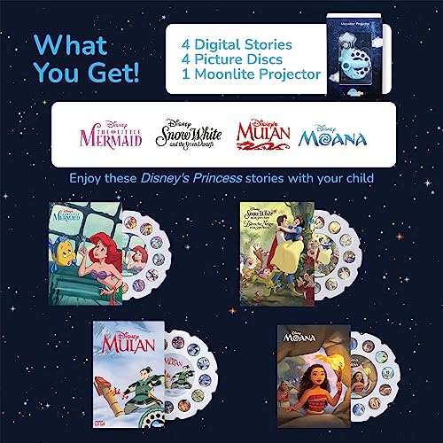 image for Moonlite Mini Projector with 4 Disney Princess Stories Edition - A New