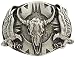 Produktbild Brazil Lederwaren Gürtelschnalle Stier 4,0 cm | Buckle Wechselschließe Gürtelschließe 40mm Massiv | Wechselgürtel bis 4cm | Altsilber
