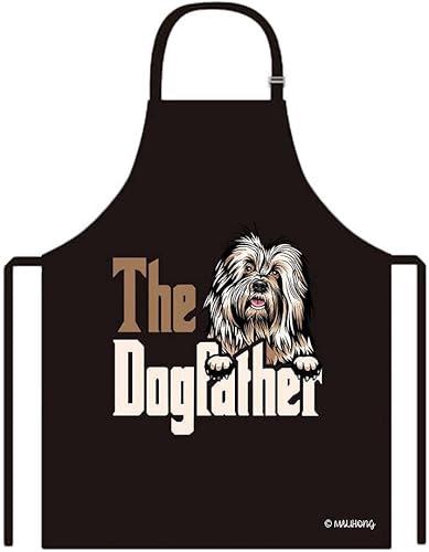 Vista 19 de Delantal con divertido delantal de perro Golden Retriever para cachorros, Jack Russell Terrier.