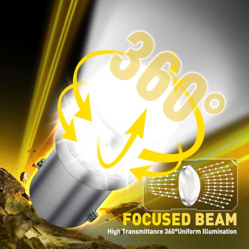 Image of AUXITO BA9S LED Bulb White, BA9 1895 53 57 T4W 64111 LED Replacement Bulb, Mini Size Plug & Play Car Interior Light for Dashboard, Instrument Panel, Dome, Map, Glove Box Lights, License Plate Light
