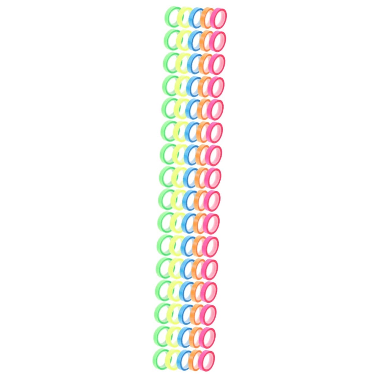 NUOBESTY 80rollos Cinta Transparente Para Resaltar Frases De Tapes De Para y Escuela Multi-color Para Anotaciones y Marcadores De Páginas