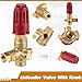Threlaco 2 Pcs Upgraded 350 Unloader Valve Pressure Washer Pump with Knob, Compatible with Vb350/ar/comet/cat Pump/be/catpump Max. 390 Bar 10.5 Us Gpm 5650psi, Oem Bypass Valve