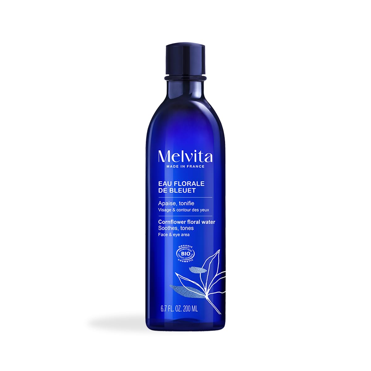 Melvita - Cornflower Blossom Water - Soothes and relieves tired eyes, reduces dark circles and puffiness - Sensitive skin - 200 ml