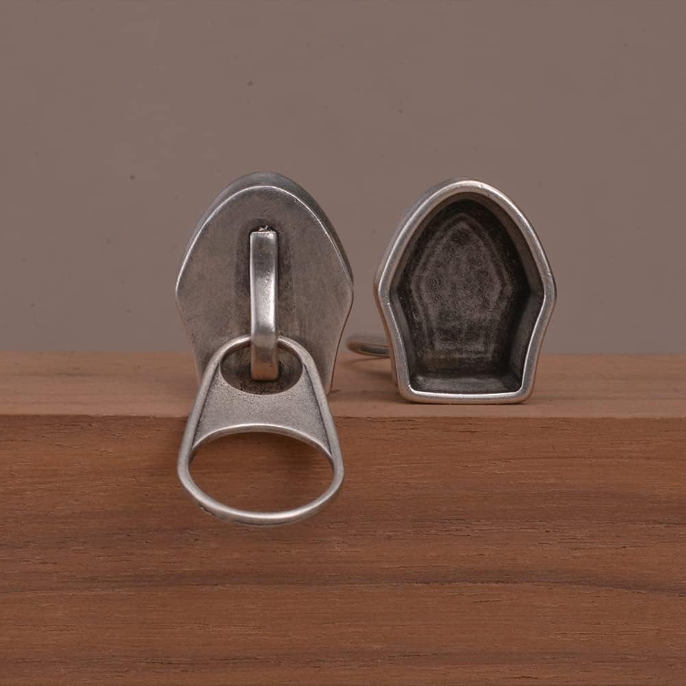 ERKUOO 2PCS Zipper Ear Gauges Fashion Ear Tunnels Plugs Flesh Stretchers Piercing Earrings Expander Earrings Body Jewelry 0g-1"(8mm-25mm)