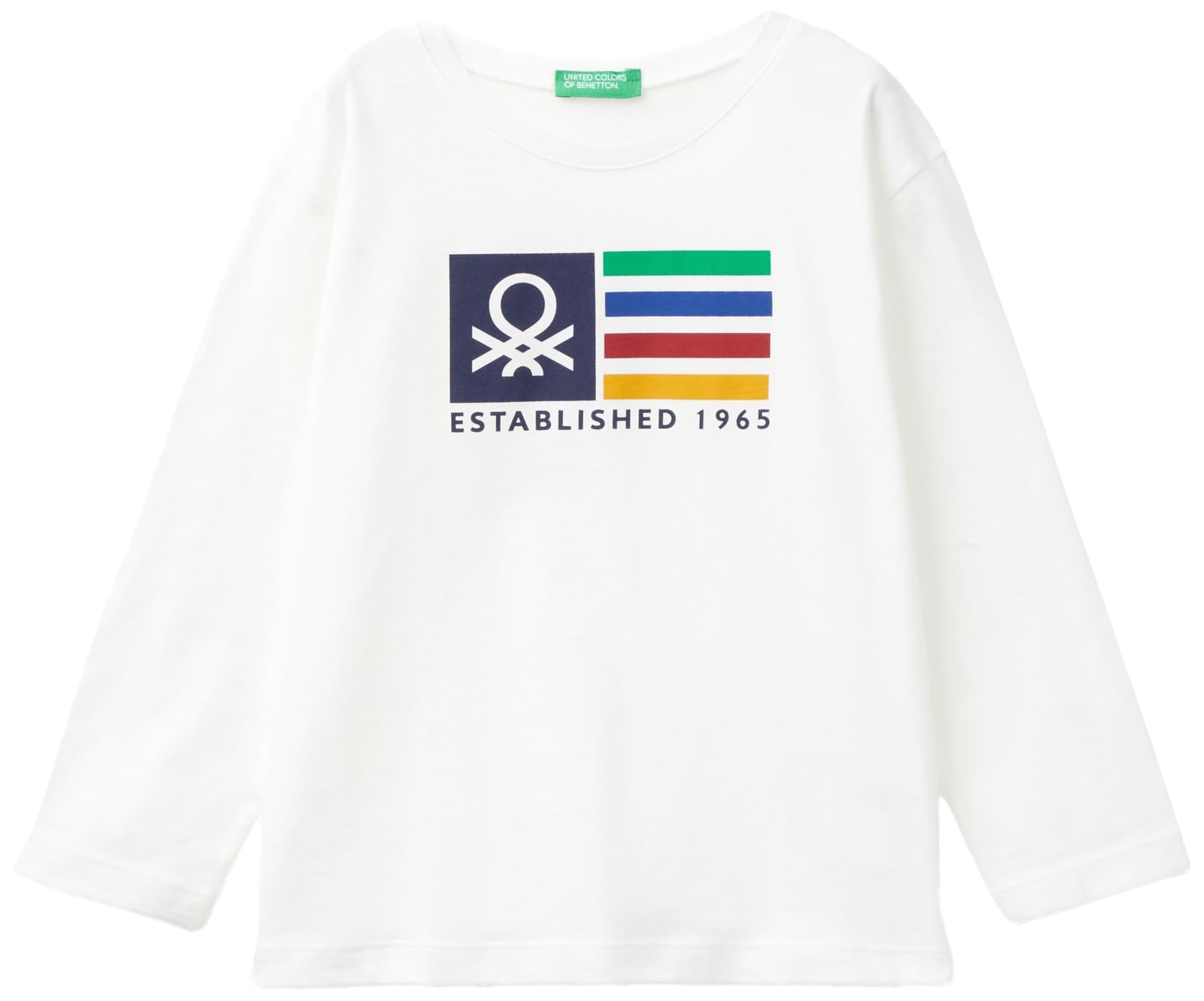 United Colors of Benetton T-Shirt 1.5/2 3I1XG10F2 Short Sleeve T-Shirt, Bianco