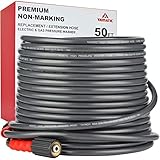 YAMATIC Pressure Washer Hose Heavy Duty & Wear Resistance Upgrade, Non-Marking 50 FT X 1/4', Up to 3200 PSI & Burst 9000 PSI, M22-14mm Female Thread