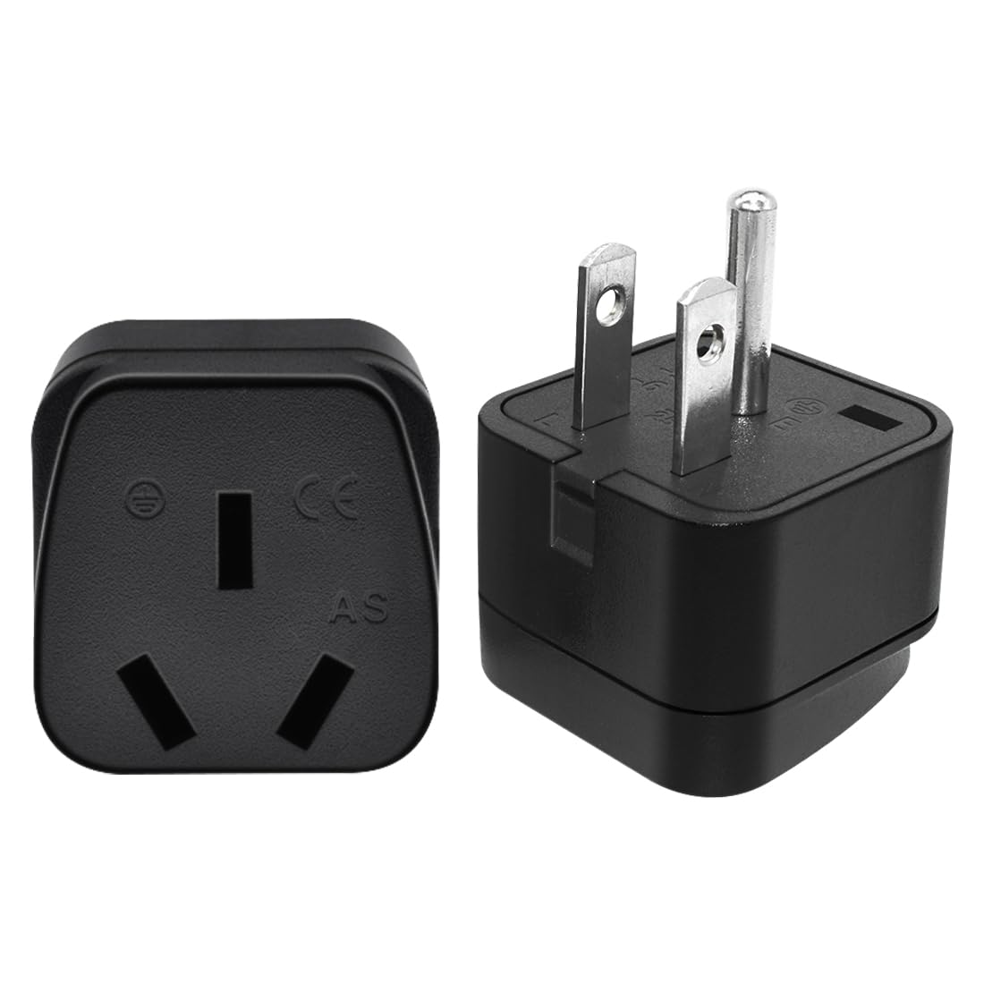 Photo 1 of (2 Pack) US AU Plug Adapter,Australian Plug Adapter from USA, USA Standard 3 Prong Nema 5-15P Plug to AU Female Socket Power Converter Trave Adapter Electrical Adapter (US to AU Adapter)