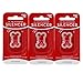 Dog Tag Silencer Small Bone Shape 3 pack