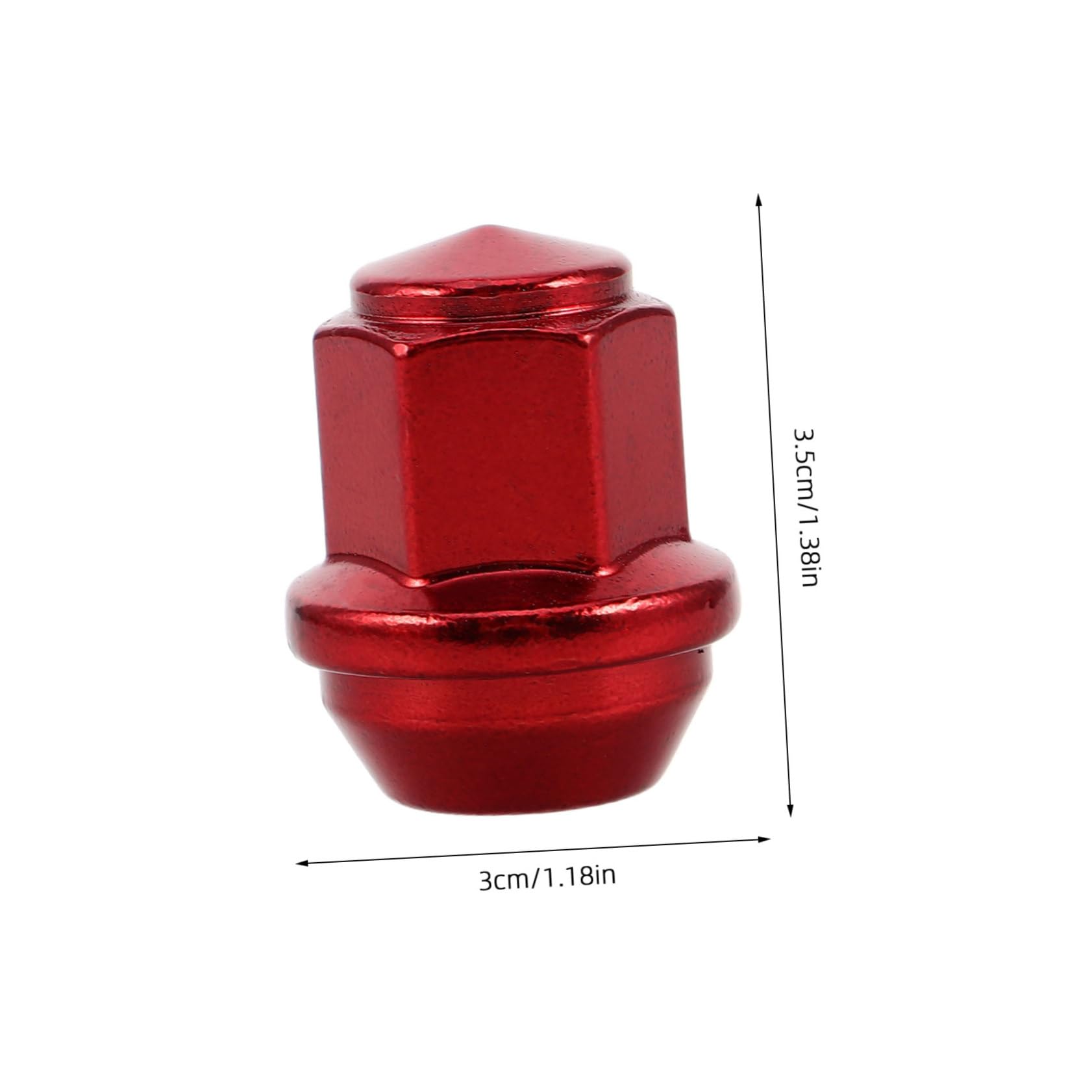 HEALLILY Car Accessories Tire Rim Wheel Nuts Nut Lug Cap Metal Valve Cap Wheel Hub