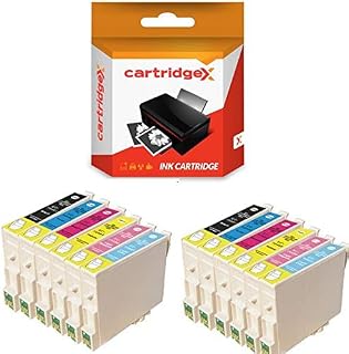 Cartridgex 12 Compatible Ink Cartridge Set Replacement for Epson Stylus Photo RX500 RX600 RX620 RX640