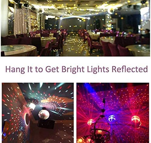 30cm Spiegel-Disco-Kugel ideal für eine Party oder DJ Lichteffekt Weihnachten (30cm, Silber)