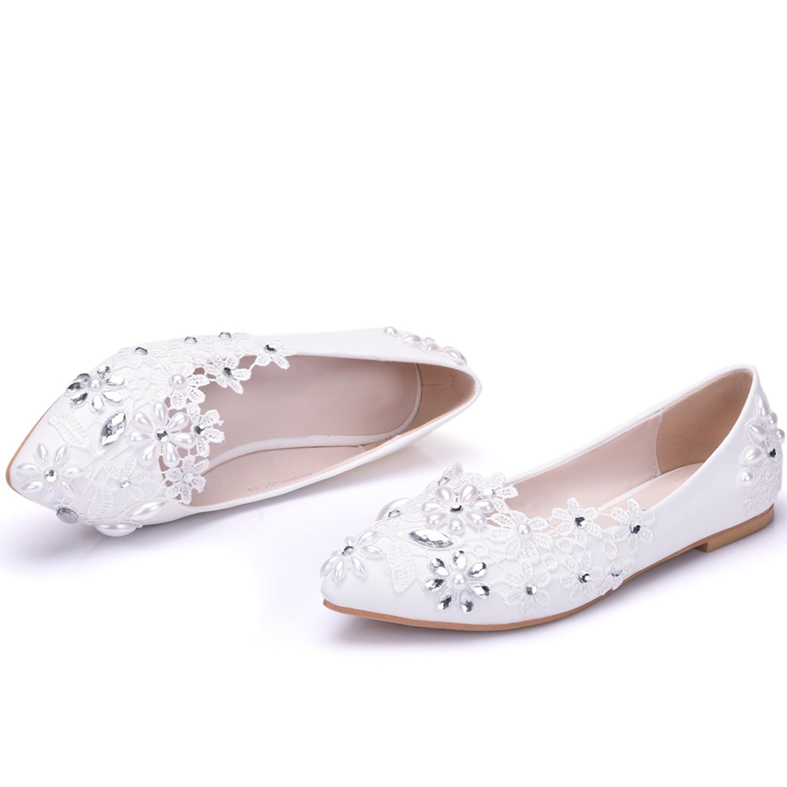 Ballerine da Donna con Applicazioni, Scarpe da Sposa, Ballerine Comode, Scarpe Eleganti da Donna