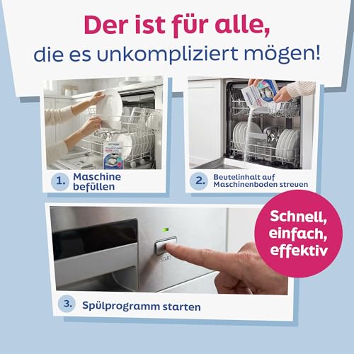 HEITMANN Spülmaschinenreiniger Express Hygiene-Reiniger 30 g | Dreifach-aktiv gegen Fett, Kalk & Gerüche… – Ansicht 5