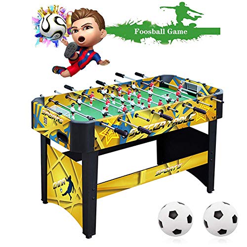 EDAHBJNEST5MK Futbolín Juego Mesa Futbolin Madera Smart Sytem Fácil De Guardar De Mesa Fútbolista Deporte Patada De Mesa Soccer Football Balón Robusto y Resistente Fútbol De Tabla Pateador (B) Cover
