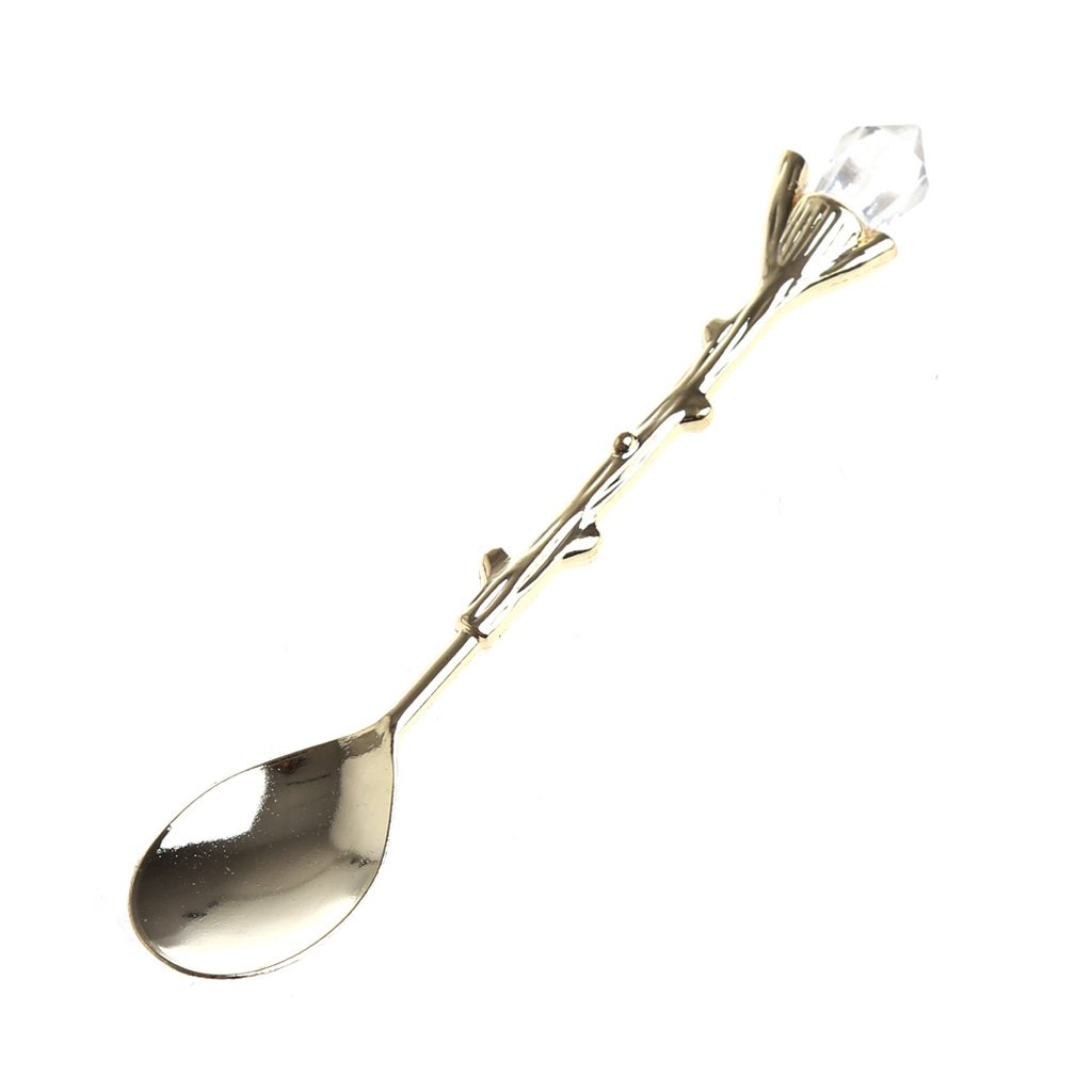 6X Vintage Style Royal cuillère à café Fourchette crème glacée Dessert cuillère Couverts cuillère cuillère à café doré