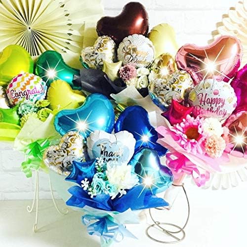 Amazon 選べるカラーとメッセージ バルーンブーケ 花束タイプ バルーンギフト エムズバルーン Mzballoon バルーン バルーンアレンジメント バルーンフラワー バルーンバンチ ピンク Congrats 発表会 お祝い 風船 バルーン おもちゃ