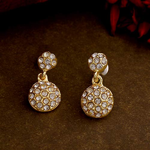 Tone Disco Ball Drop Earrings