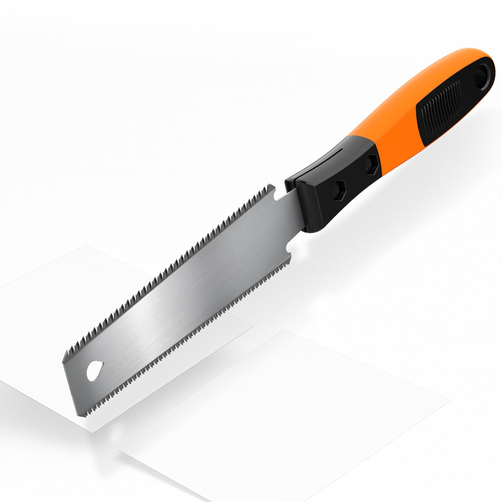 Hand Saw Japanese, Small Double Tooth Handsaw with Non-Slip Handle, Carbon Steel Blade for Fine Cutting Tool for Wood, Ideal for DIY and Woodworkers