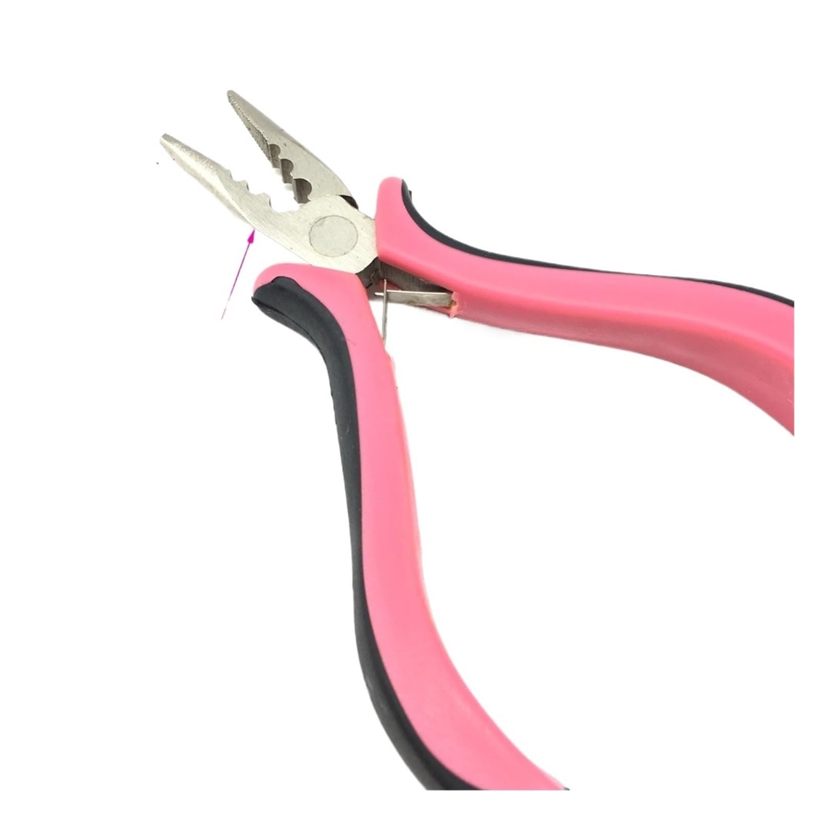 Jbjygsg 1Unit Pink Hair Pince Plate Plier Hair Extensions Pliers Professional Rings For Nano Silicone Micro Beads Tool(1Unit Pink)