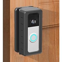 Adhesive Doorbell Door Mount Compatible with Video Doorbell 1/2/3/4 Adjustable Angle Doorbell Mounting Bracket cover Holder Not Block Doorbell Sensor