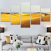 SIGNWIN 5 Panel Canvas Wall Art Modern Art Desert Multicolor Nature Photography Relax/Calm Southwest for Home Decorations Ready to Hang - 60
