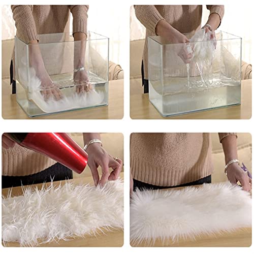 Tapis en peluche pour table basse et coin lecture de chambre cocooning - 5