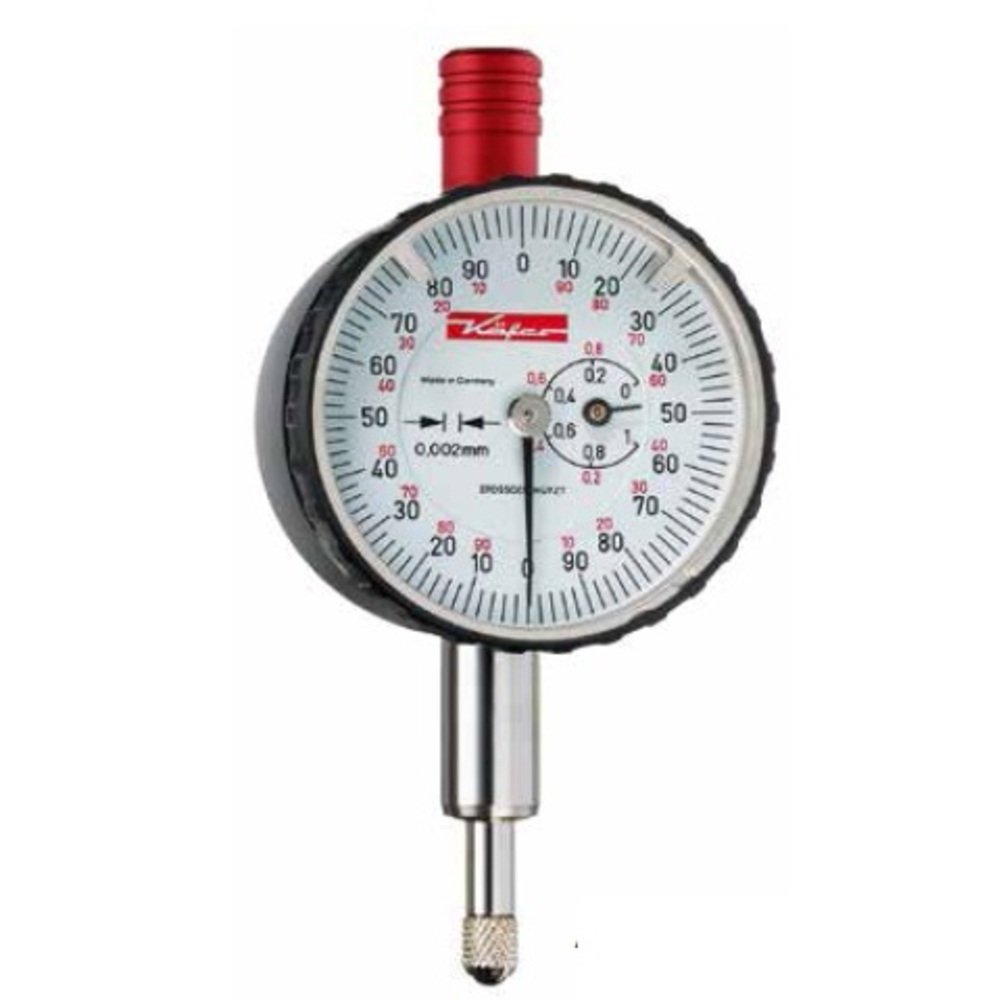 Beetle dial gauge 0-3 mm KM 500/3 S reading: 0.002 mm shock protection dial 40 mm hand revolution: 0.2 mm