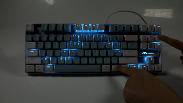 Mechanisch Gaming Toetsenbord Met Eén Hand, RGB Verlichting En Polssteun 38 Toetsen